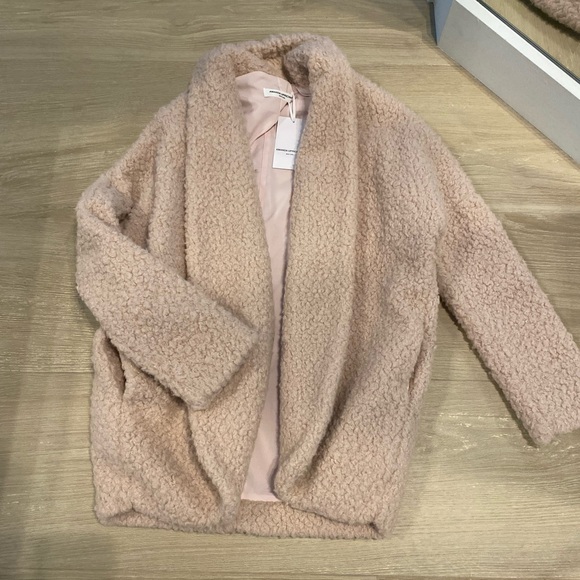 Amanda Uprichard pink teddy coat
